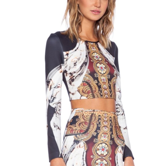 CLOVER CANYON 2-Piece Thick Sculpting Neoprene Matador Coord Skirt Set - Picture 9 of 14